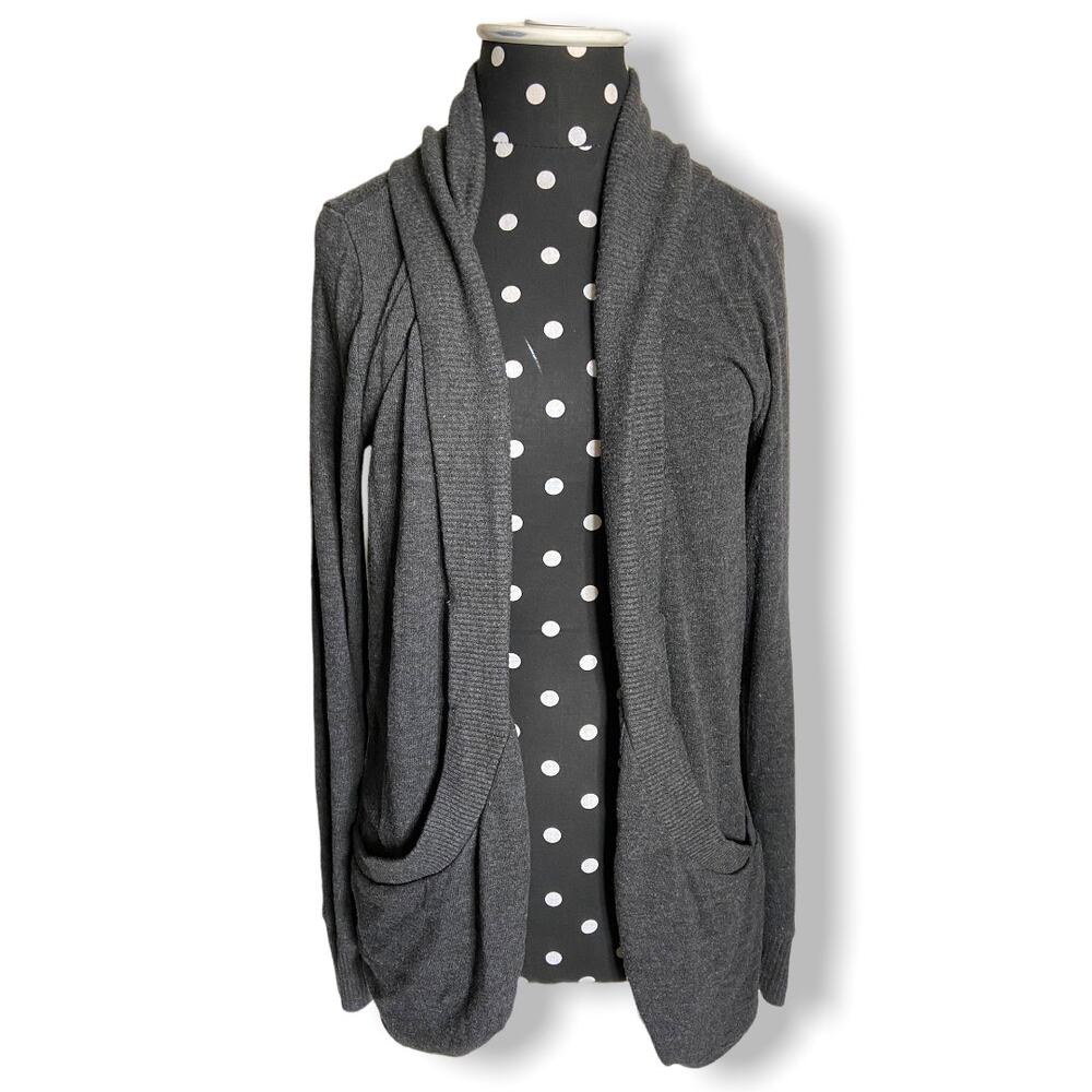 Forever 21 Womens Overpiece Size Small Gray Cardigan Pockets Knit‎